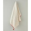 Colorful Lines Cotton Fringed Face Towel 50x80 cm Light Beige - Brick