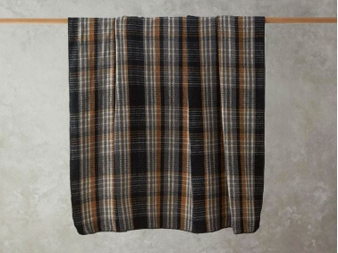 Plaid Waffle Scotch For One Person Blanket 150x200 cm Anthracite