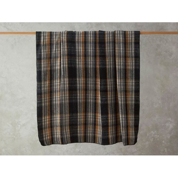 Plaid Waffle Scotch For One Person Blanket 150x200 cm Anthracite