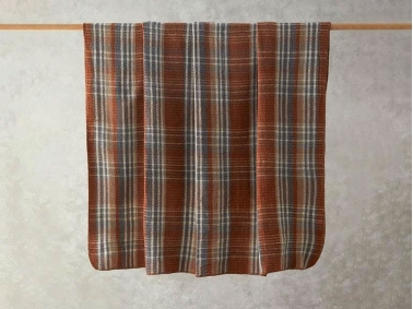 Plaid Waffle Scotch For One Person Blanket 150x200 cm Terracotta
