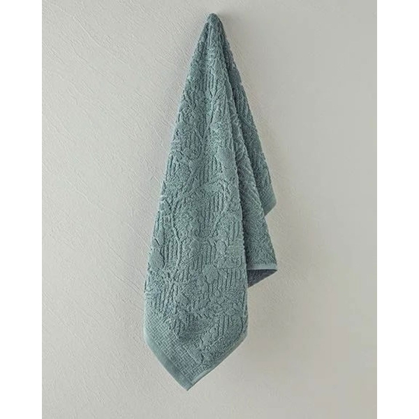 Alyssa Cotton Jacquard Face Towel 50x80 cm Green