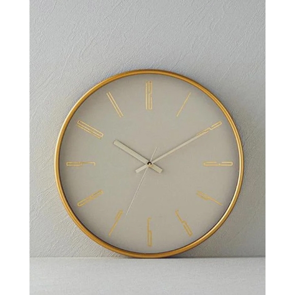 Rita Plastic Wall Clock 29.5 cm Beige