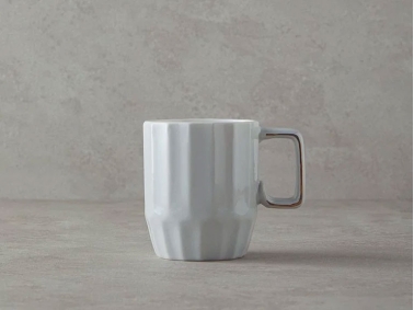 New Bone China Mug 270 ml Gray
