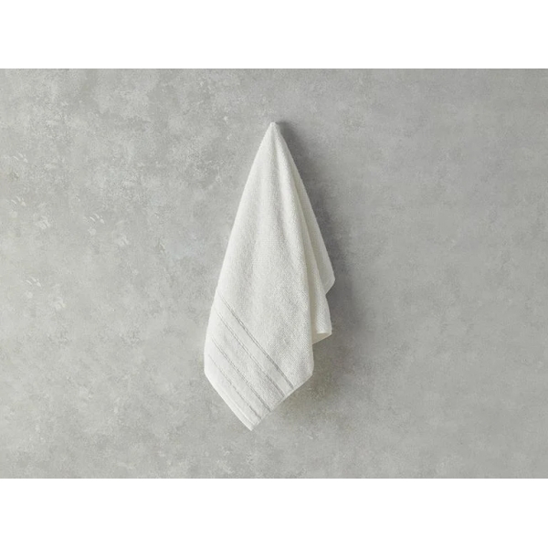 Highlight Cotton Glitter Face Towel 50x80 cm Ecru