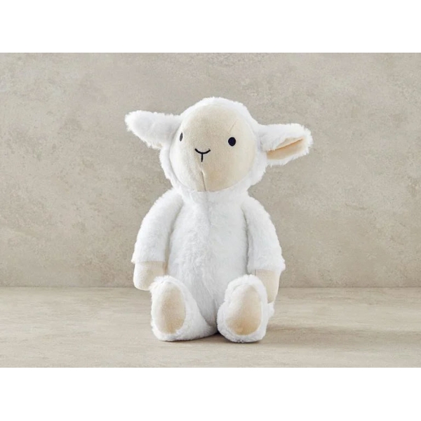 Lamb Baby Decorative Throw Pillow White
