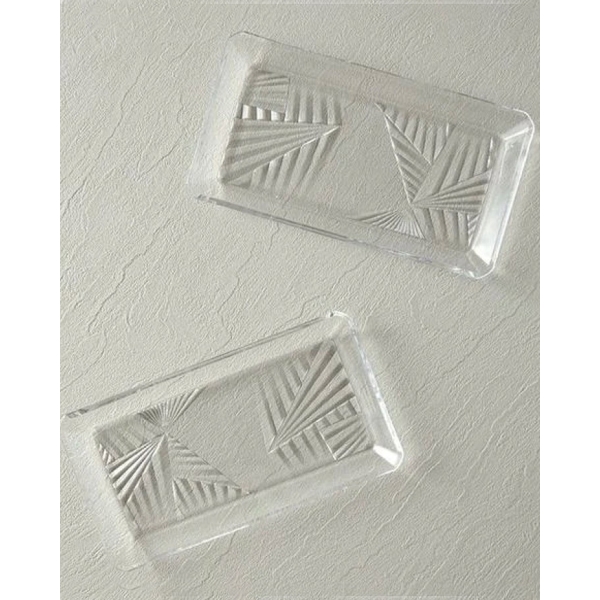 Paşabahçe-madlen Glass 2-Piece Boat Plate 21x12 Cm Transparent