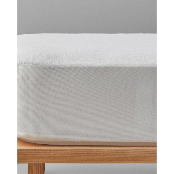 Comfort Cotton Leak-proof Double Size Mattress Topper 180x200 + 30 cm White