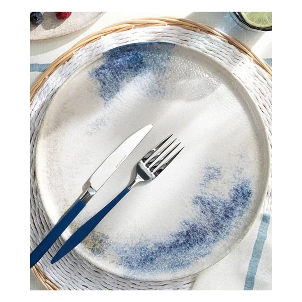 Aqua Sense Ceramic Serving Plate 28 Cm Blue