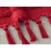 Marvin Cotton Fringed Face Towel 50x80 cm Red
