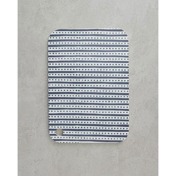Modern Strip Melamine Cutting Board 32x22 Cm Navy Blue