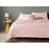Colourful Cotton Double Pillowcase Quilt Set 195x215 cm Powder