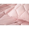 Colourful Cotton Double Pillowcase Quilt Set 195x215 cm Powder