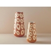 Circles Ceramic Vase 14x28 cm Orange