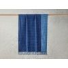 Plain Waffle Cotton Tv Blanket 110x170 cm Navy Blue - Blue