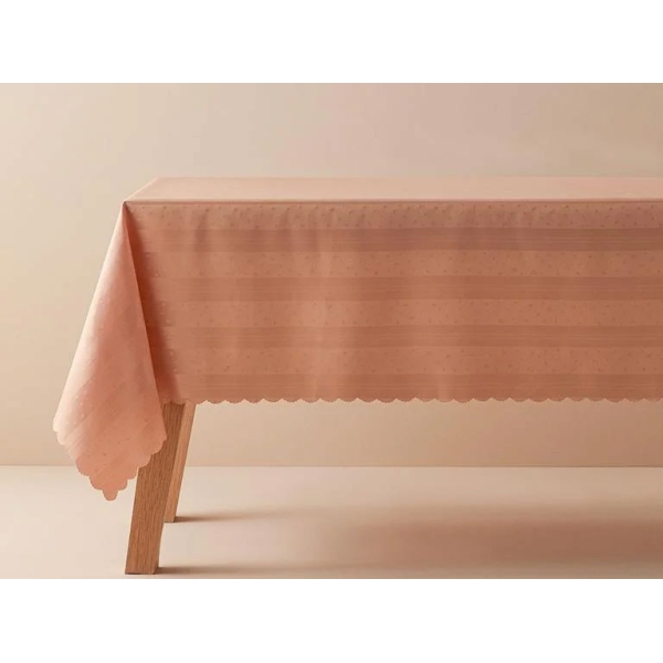 Mila Polyester Table Cloth 150x200 cm Powder