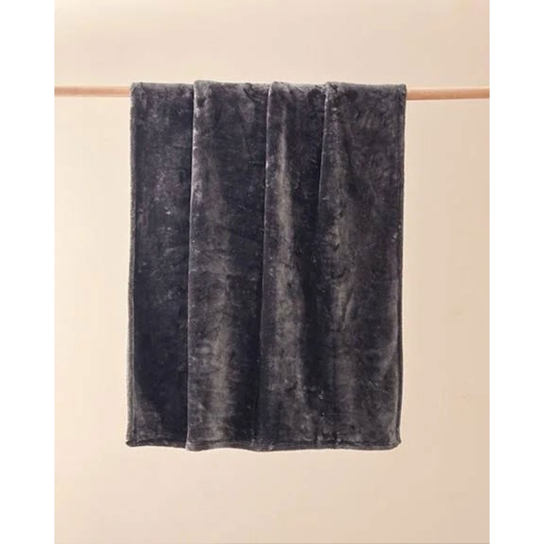 Furry Super Soft Tv Blanket 115x160 cm Anthracite