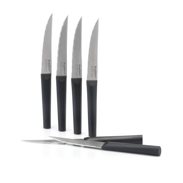 Stainless Steel 6 Pieces Knife Set 11,5 cm Black