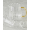 Marja Borosilicate Glass With Strainer Tea Pot 680 ml Transparent