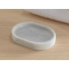 Medusa MARBLE Solid Soap Holder For Bathroom 8,5x12x2 cm White