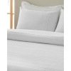 Bianco Cotton Jacquard King Size Bed Spread 240x260 cm White