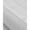 Bianco Cotton Jacquard King Size Bed Spread 240x260 cm White