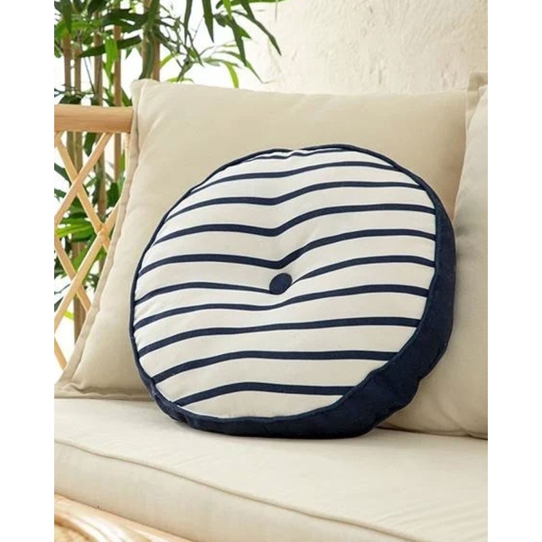 Sea Decorative Cushion 40 cm White - Indigo