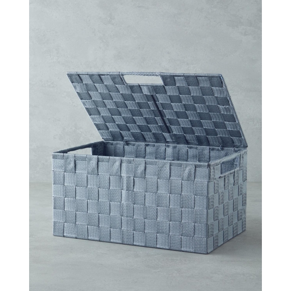 Shine Storage Box 34x22x17.5 cm Gray