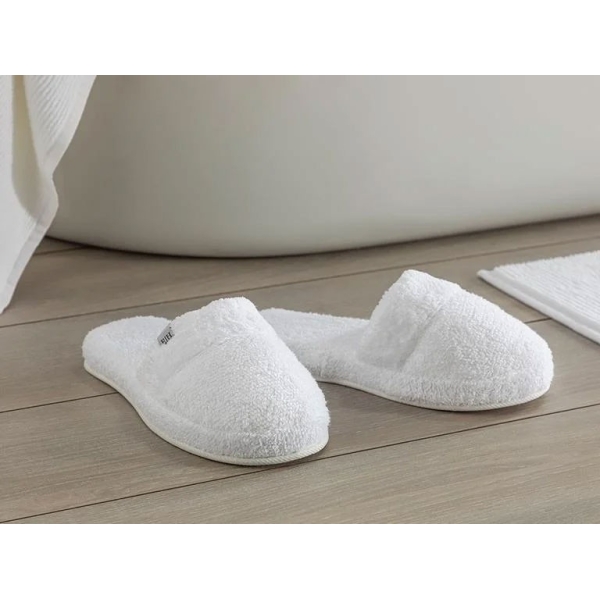Melinda Bamboo Bathroom Slippers 36-40 White