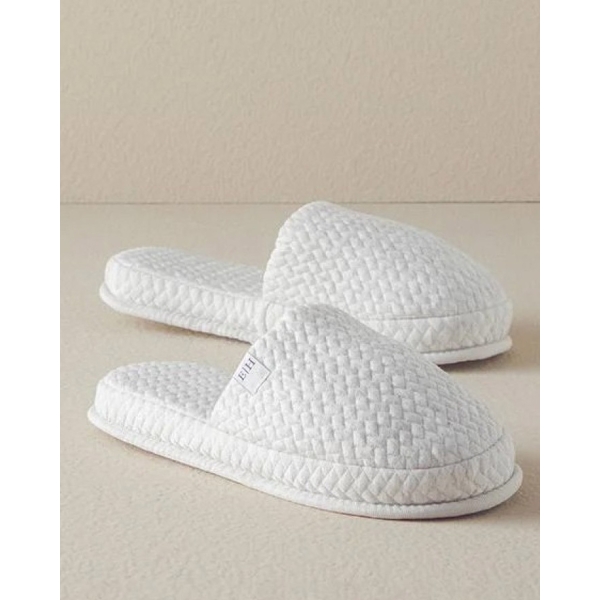 Luxury Cotton Bathroom Slippers 40-44 Beige