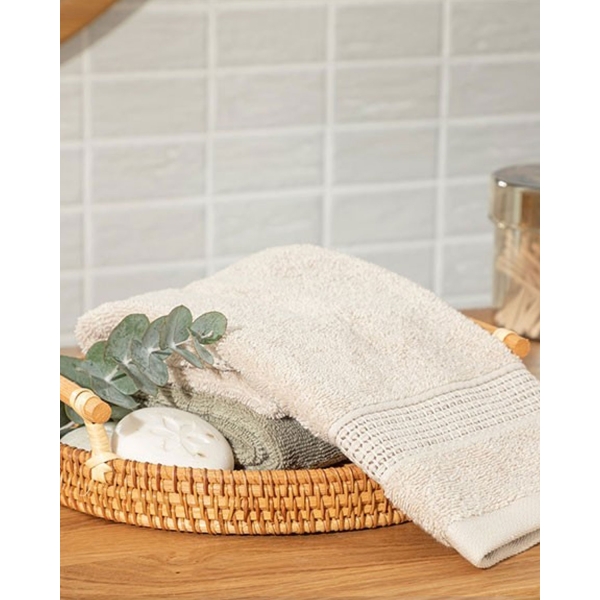 Deluxe Cotton Low Twist Hand Towel 30x50 cm Beige