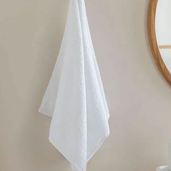 Melinda Bamboo Face Towel 50x90 cm White