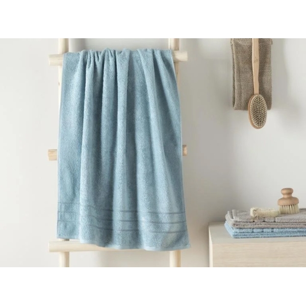 Soft Cotton Bath Towel 70x140 cm Light Blue