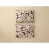 Abstract Art Soft Cotton with Digital Print 2 Pieces Pillow Case 50x70 cm Beige
