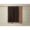 Plain Waffle Cotton Single Size Blanket 150x200 cm Anthracite - Beige