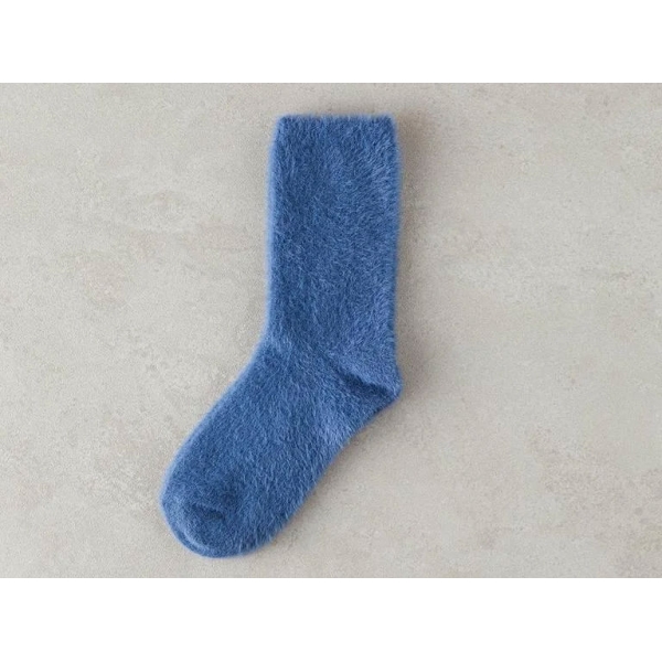 Miny 1 Pair Women Plush Socks 36-40 Navy Blue