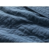 Ancient Stripe Quilted Antique Painting King Bedspread Set 240x260 Cm Blue