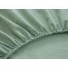 Plain Cottony King Size Fitted Sheet 180x200 cm Dark Green.