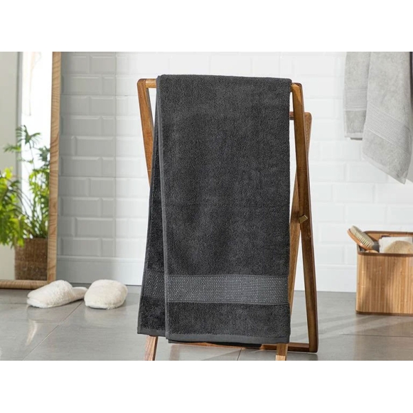 Deluxe Cottony Low Twist Bath Towel 70x140 cm Anthracite
