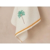 Palm Trees Cottony embroidered Face Towel 50x70 cm Ecru