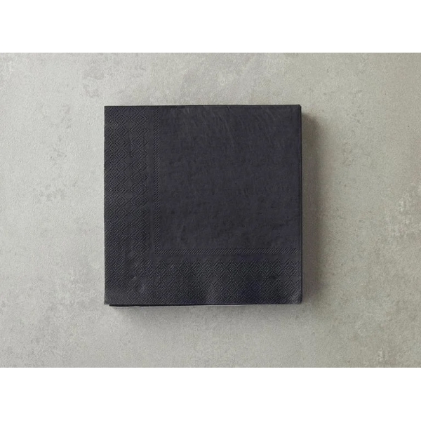 Tangerine Paper 20 pcs Tissue Napkin 33x33 cm Black