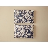 Grandiflora Digital Printed Soft Cotton 2-Piece Pillow Case 50x70 Cm Anthracite- Terracotta