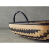 Bamboo Bamboo Decorative Tray 53.5x33x15 cm Natural - Black