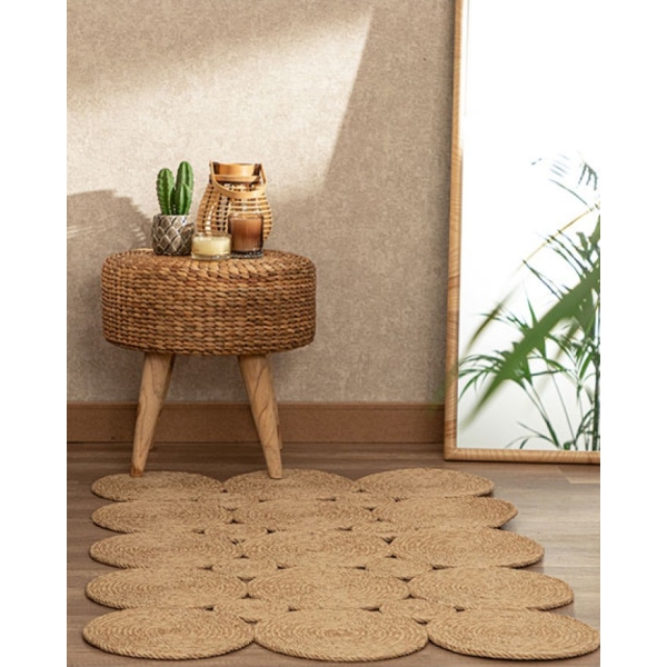 Ring Jute Rug Natural 90x150 cm