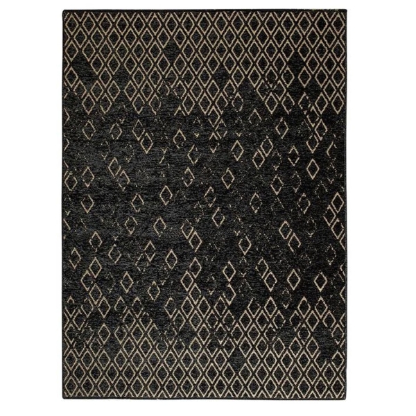 Diaz Chenille-Jute Carpet 120x180 cm Black