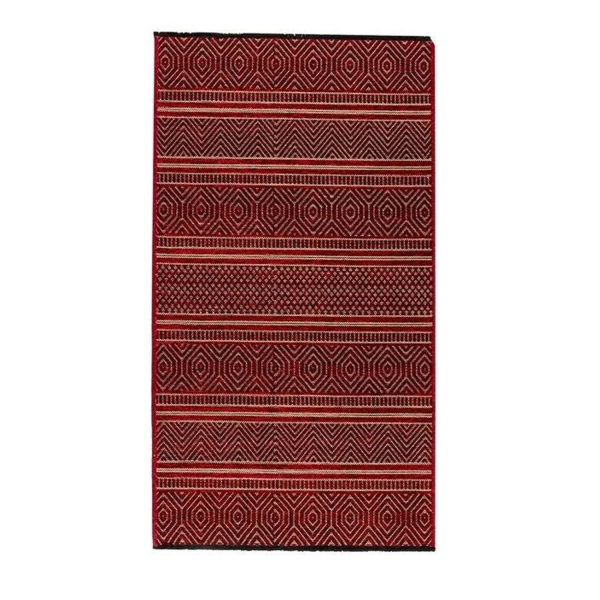 Costa Chenille-Jute Carpet 80x150 cm Red