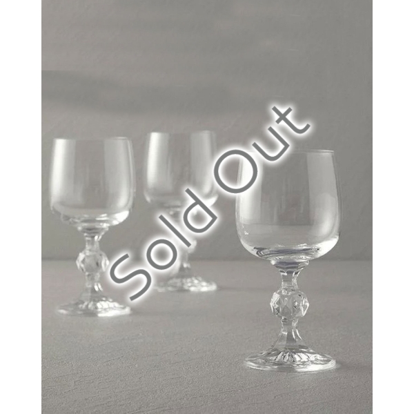Glossy Crystal 3-Piece Glass 230 ml Transparent