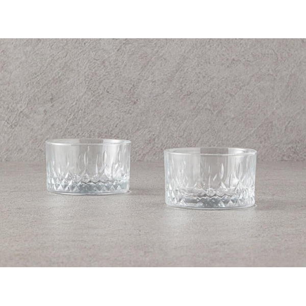 Aura Glass 2 pcs Bowl 260 ml Transparent