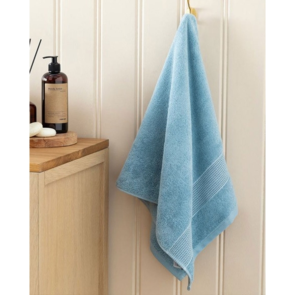 Deluxe Low Twist Face Towel 50x90 cm Blue
