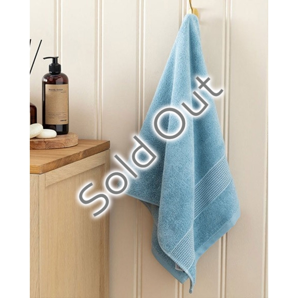 Deluxe Low Twist Face Towel 50x90 cm Blue
