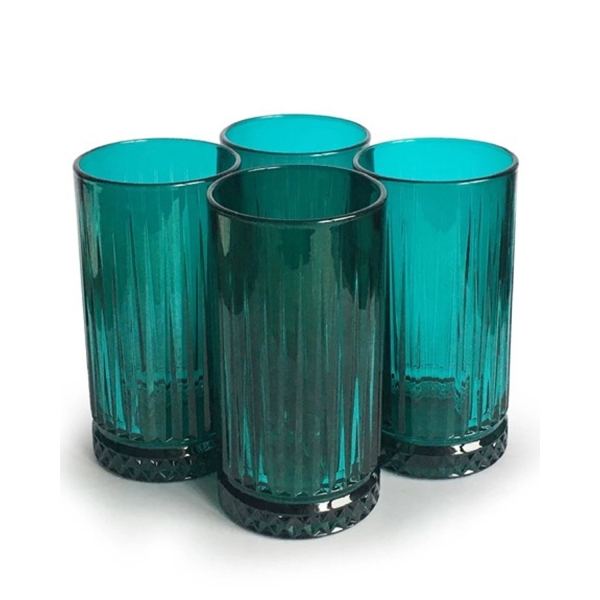 Paşabahçe-Elysia Glass 4 Pcs Soft Drink Glass 445 ml Green